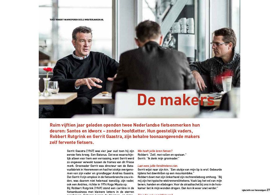 De makers, interview met Gerrit van idworx en Robbert van Santos