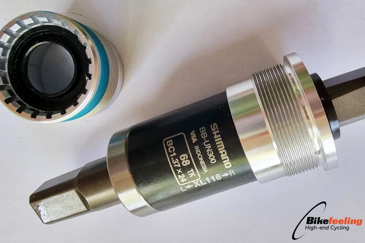 Shimano BB UN55 BSA 68 vierkante trapas voor Santos fietsen